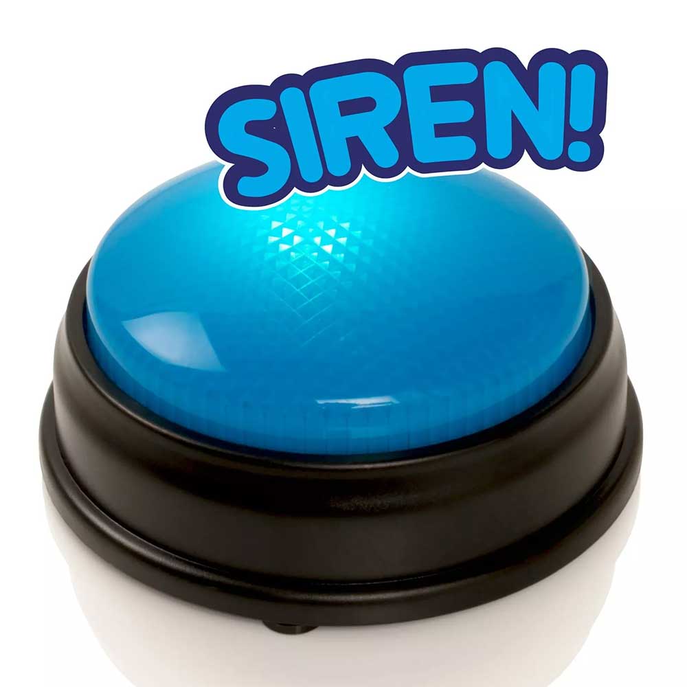 Learning Minds Quiz Buzzer Set - 4 Pack Game Show Buzzers with Lights & Sounds for Classroom, Family Trivia Games