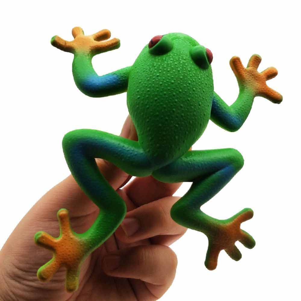 Frog Model Tricky Toy Soft Rubber Fake Frog Simulation Decompress Frog Toys