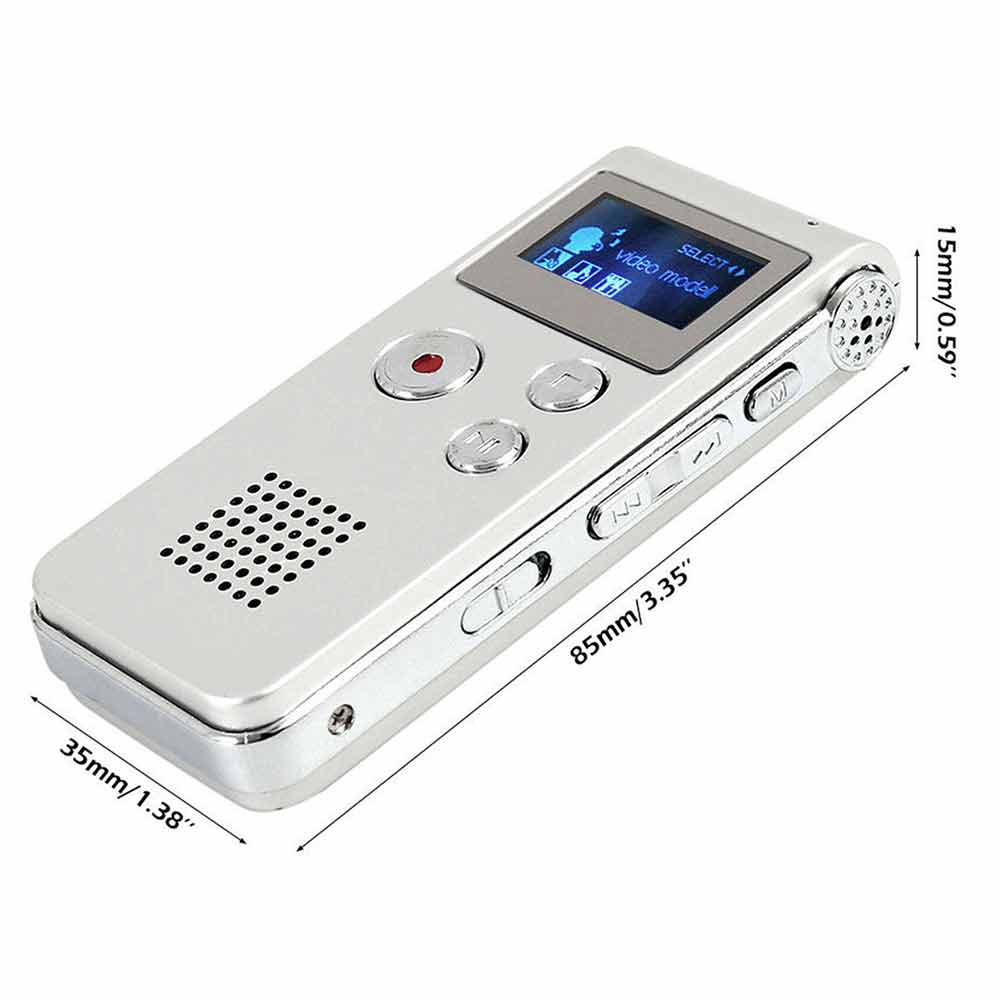 8GB Rechargeable Digital Audio/Sound/Voice Recorder Dictaphone MP3 Player RT