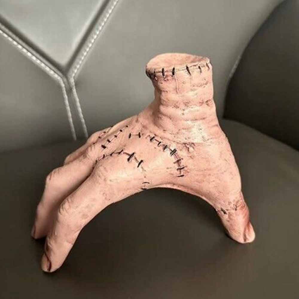 Wednesday Addams Family Thing Hand Cosplay Halloween Latex Resin Figurine Decor