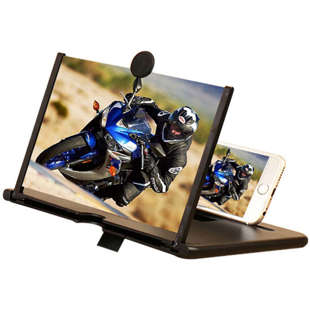 12inch Folding Amplifier Stand Screen Magnifier 3D Adjustable Mobile Phone HD