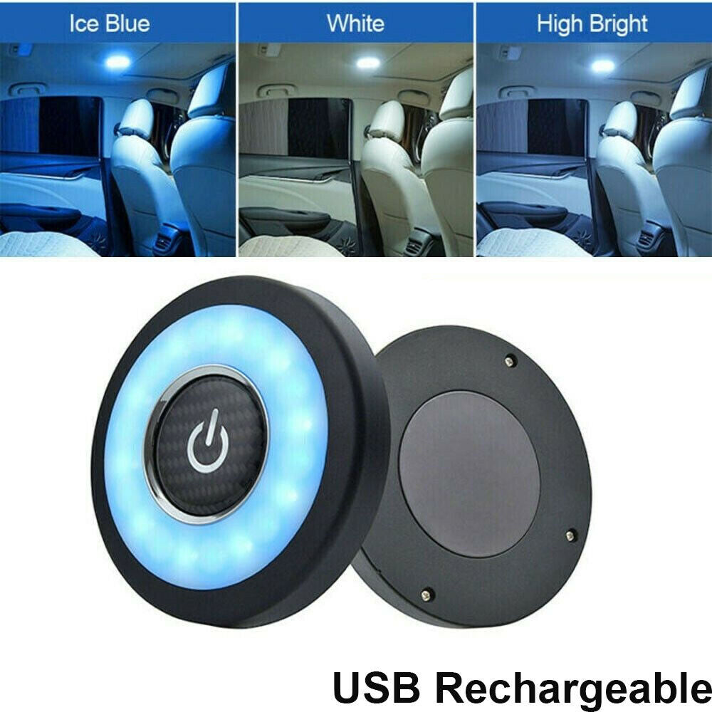 USB Rechargeable Car Interior LED Dome Roof Ceiling Light Reading Lamp Magnetic