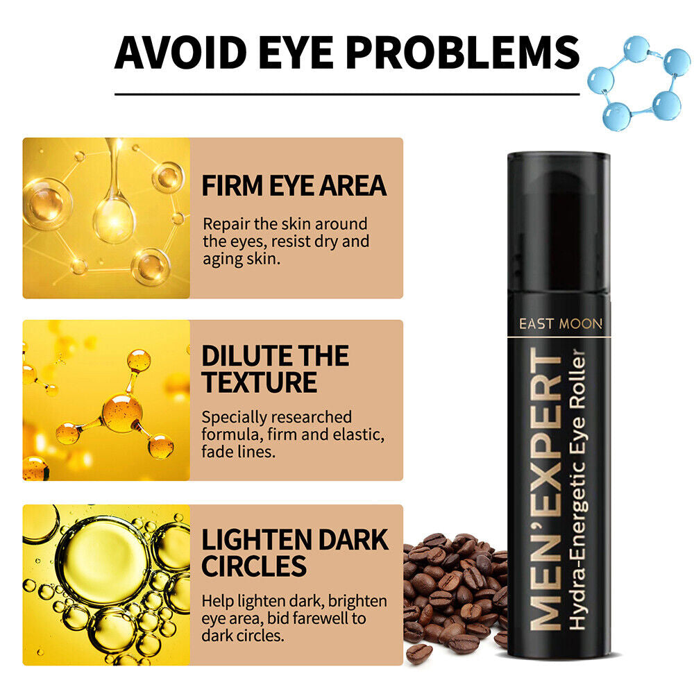 Men's Eye Cream Instant Remove Eye Bags Dark Circles Anti Wrinkle Depuffing Firm