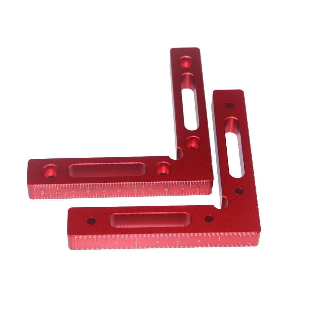 Aluminium Alloy 90 Degree 120x120mm Precise Clamping Square Metric Inch Scales