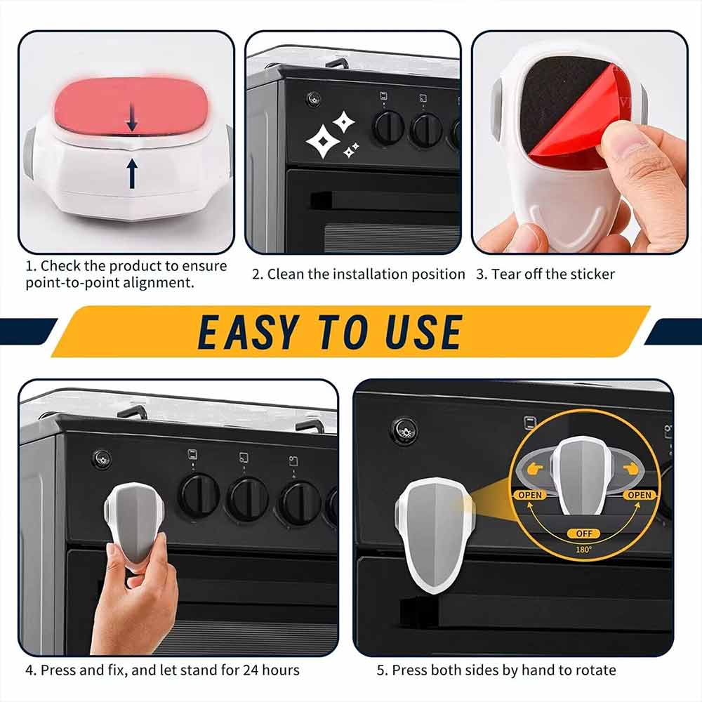 5X Baby Oven Front Lock Kitchen Childproof Oven Door Lock Child Safety Locks