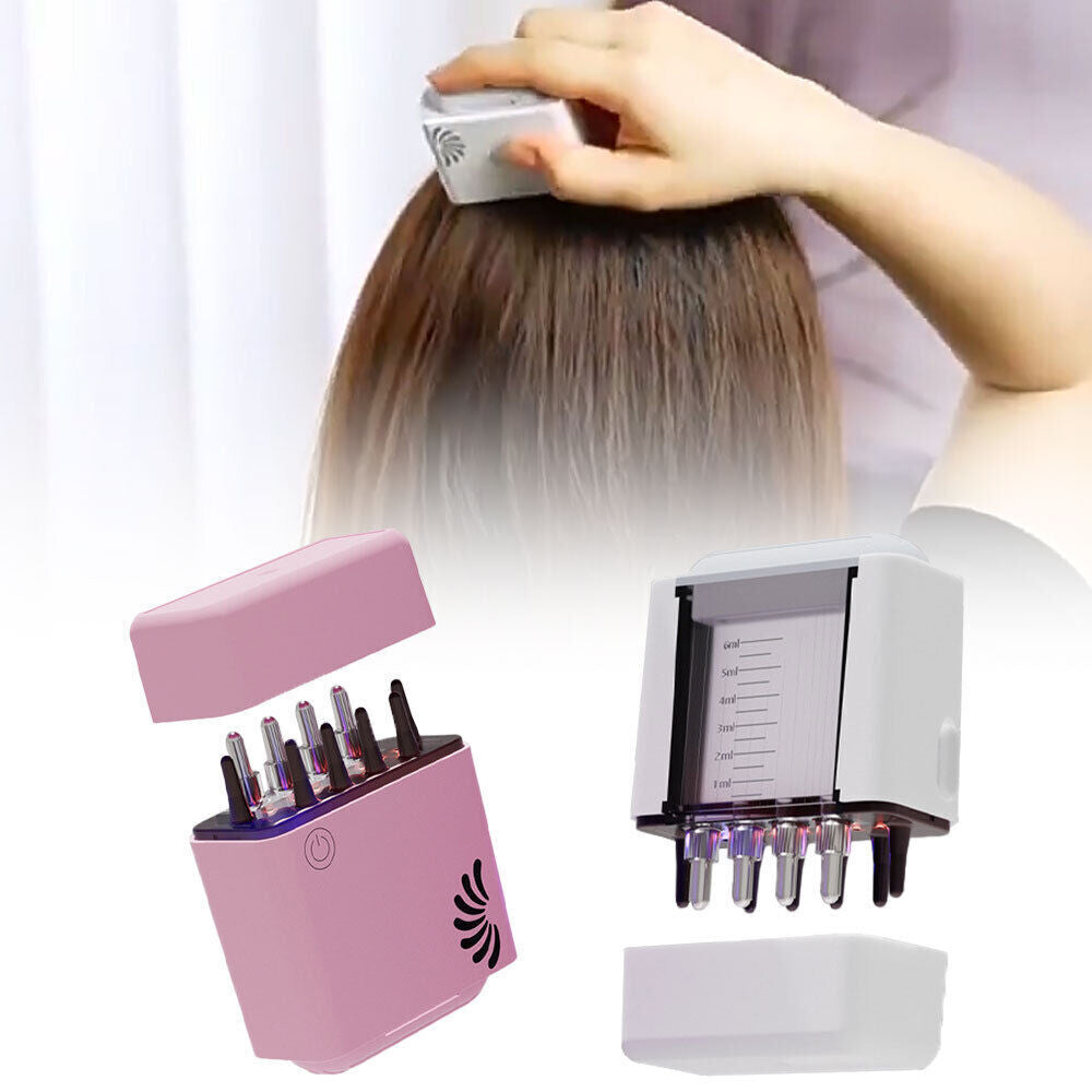 Hair Oil Applicator Red Light Electric Scalp Massager Vibration Hair Growth Hot