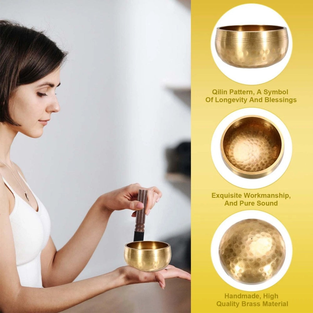 Tibetan Singing Bowl Set F/Meditation Sound Chakra Healing Yoga Relaxation
