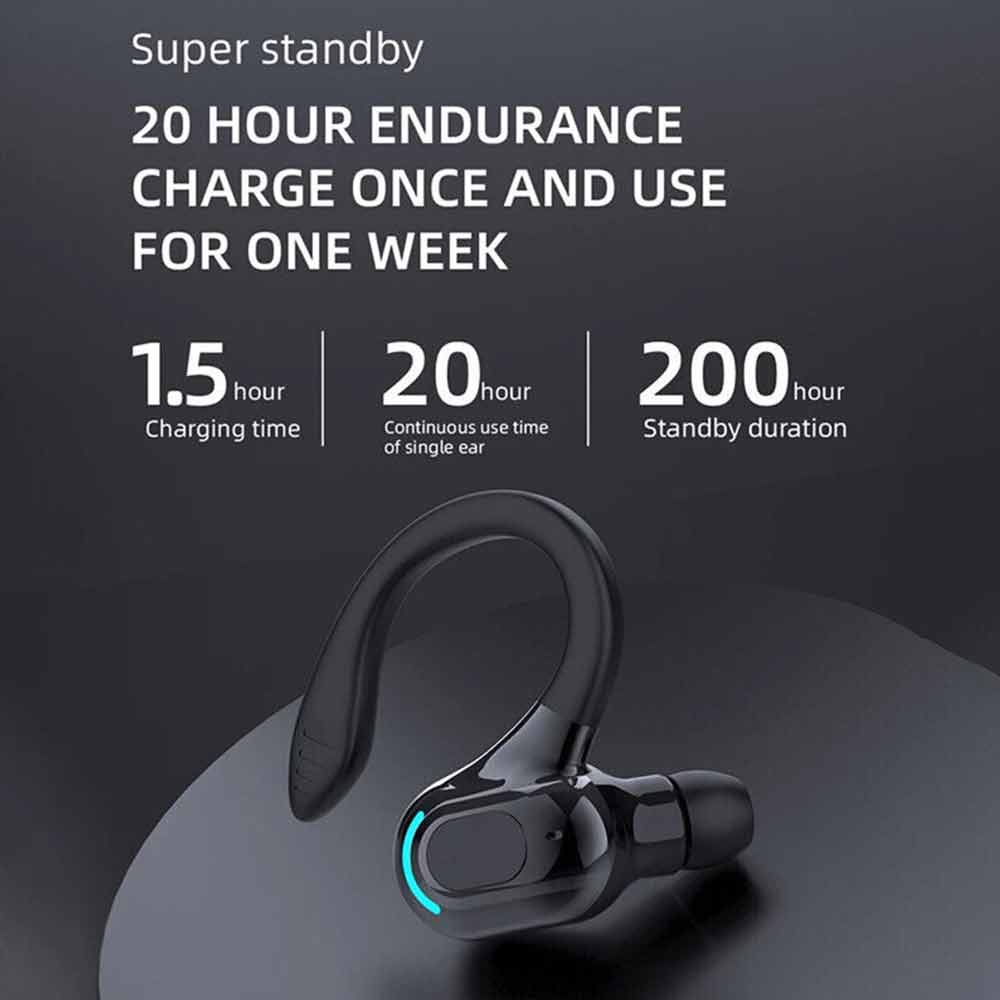 Wireless Bluetooth Headset Mobile Phone Hands Free Earpiece for Samsung iPhone