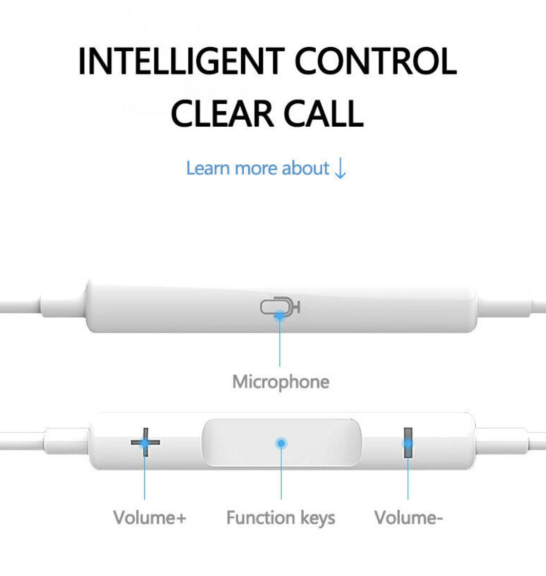 For iPad iPhone X 7 8 11 12 13 14 Pro Max Wired Bluetooth Earphones Headphone