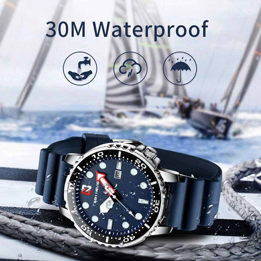 Men Waterproof Sports Watches Calendar Quartz Digital Fashion Wrist Watch Gift