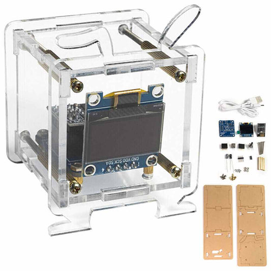 ESP8266 DIY Electronic Kit OLED Display Mini Clock + Shell DIY Soldering Project