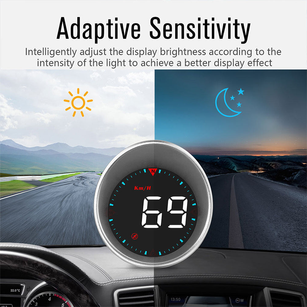 Universal Car Head Up Display G5 HUD GPS Speedometer Speed Warning Alarm