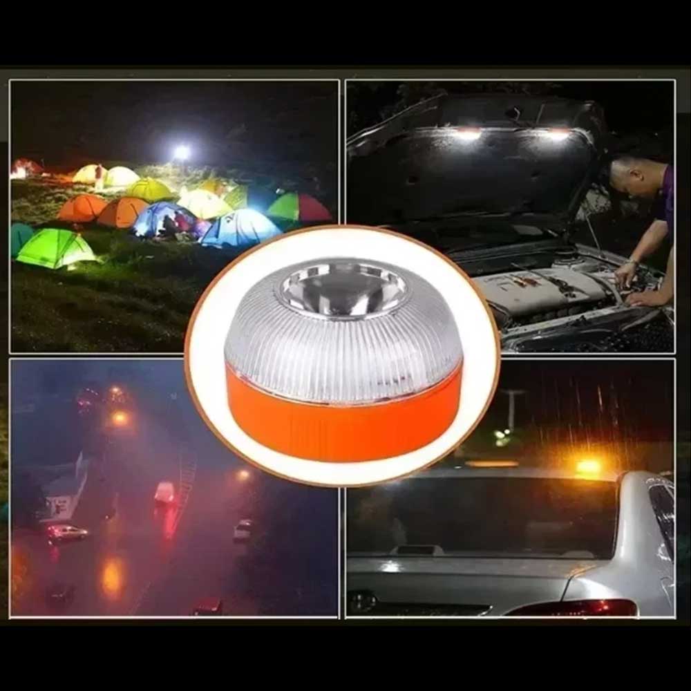 V16 Magnetic Induction Car Emergency Beacon Light - Portable Strobe Flashing
