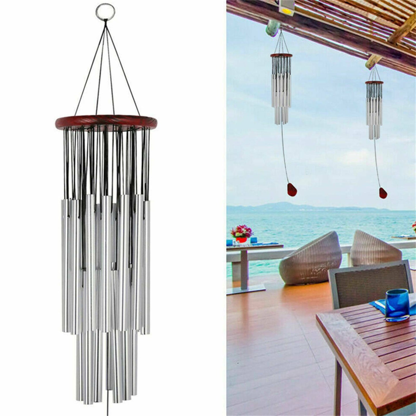 Commemorative Wind Chime – Aluminum Tube Metal Ornament for Garden & Home Decor