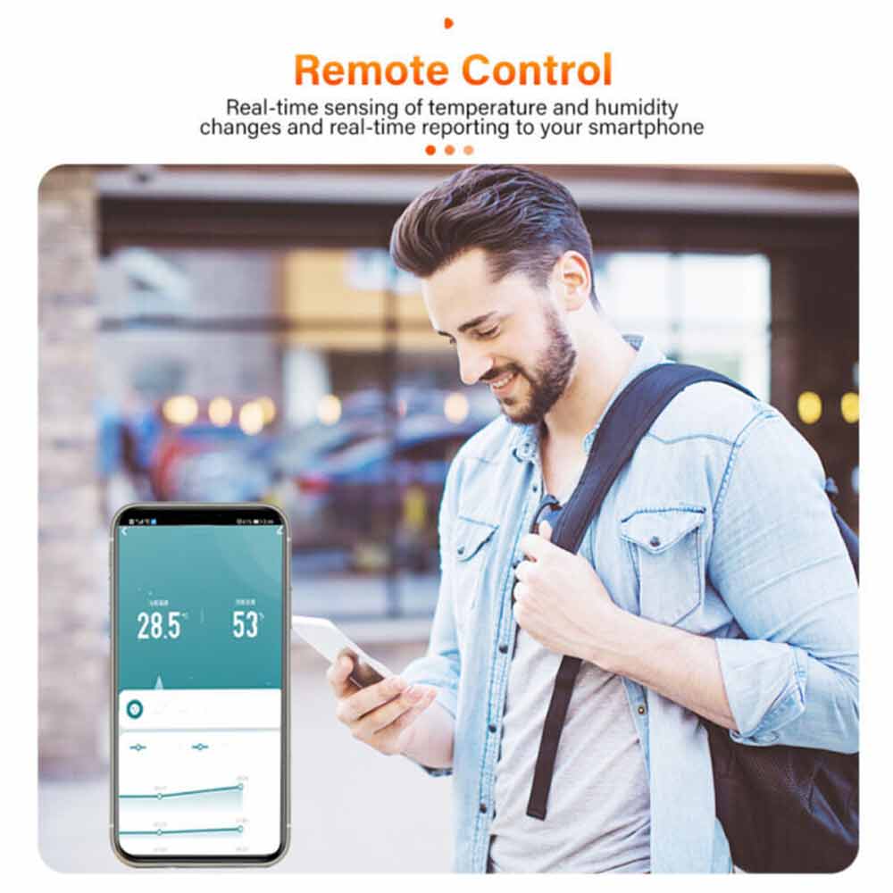 Tuya WiFi/Zigbee Temperature Humidity Sensor Thermometer Hygrometer Smart/Home