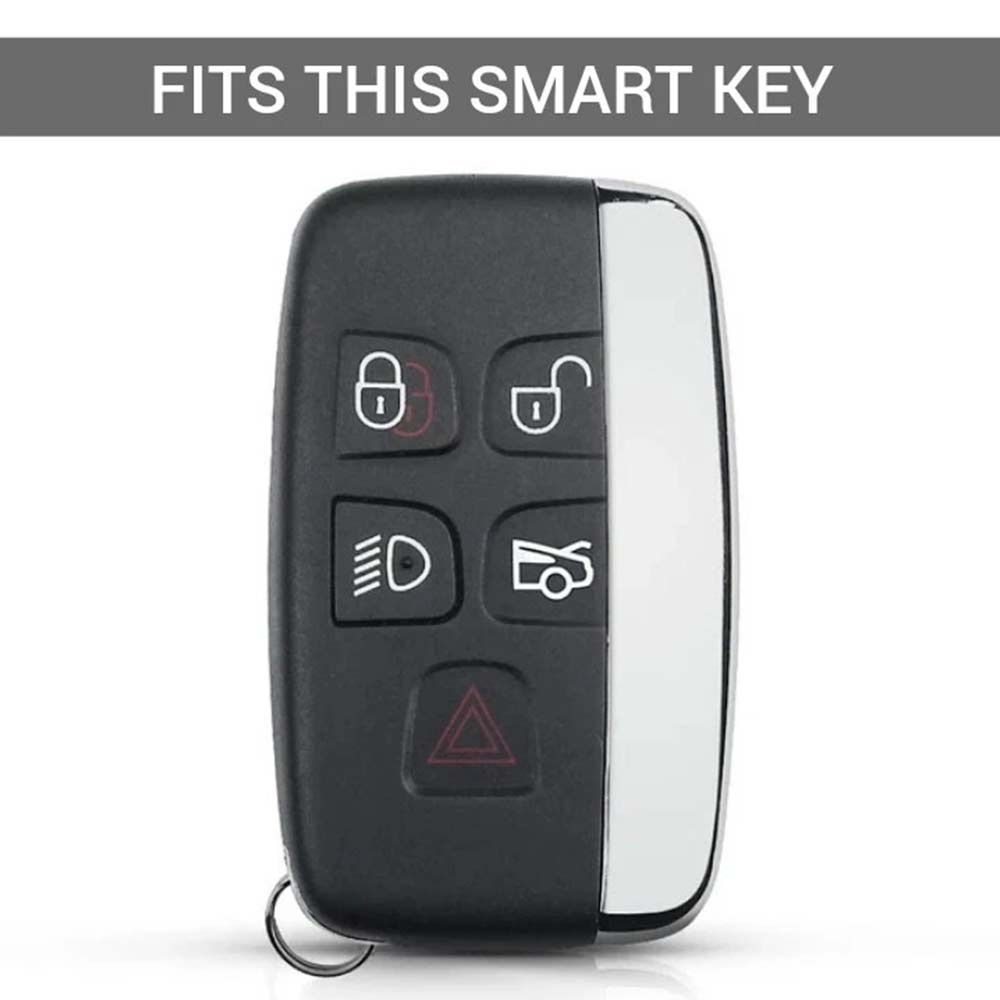 TPU Remote Key Cover Fob Case with Rope Keyring for Land Rover & Jaguar Models