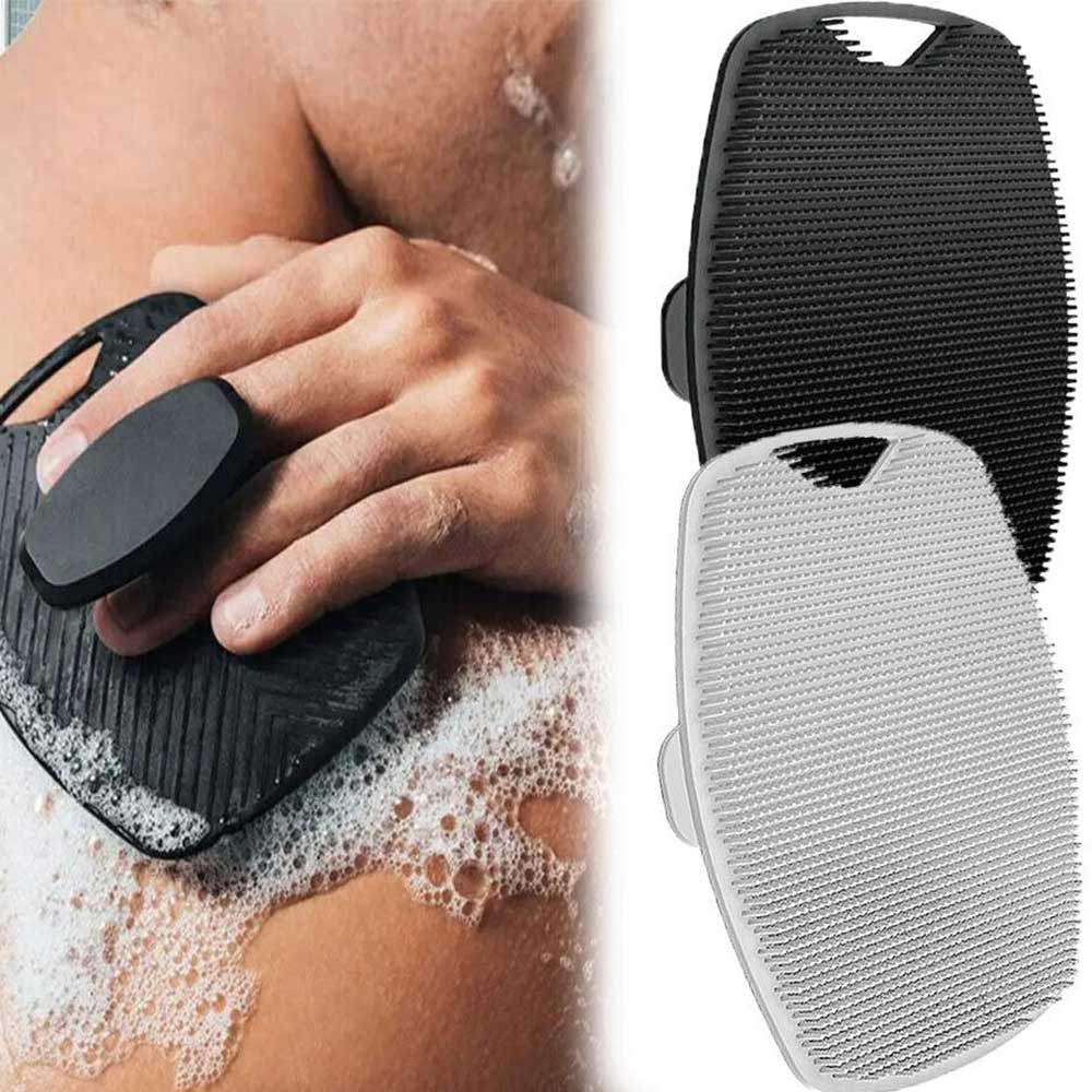 Silicone Body Scrubber Shower Exfoliating Scrub Sponge Washing Massage Brush