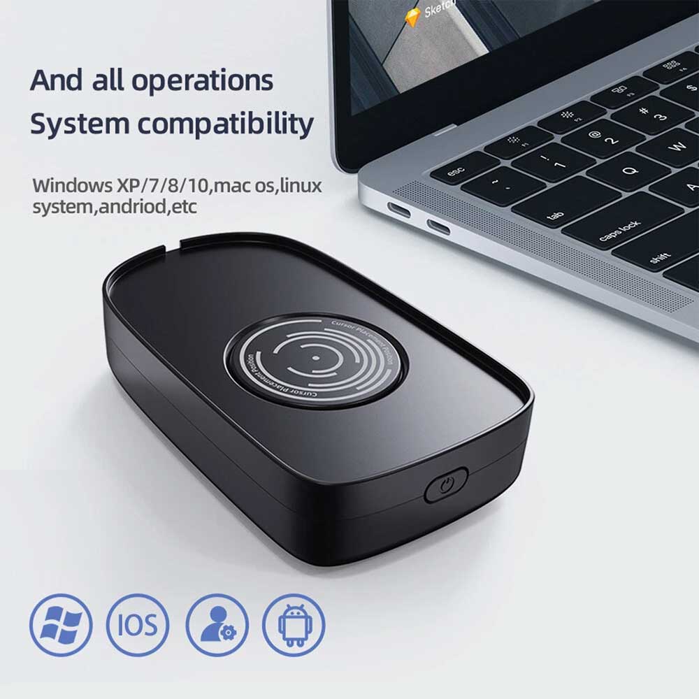 Mouse Mover Jiggler 5V 1A Automatic Mouse Movement Simulator for Keeps PC Active