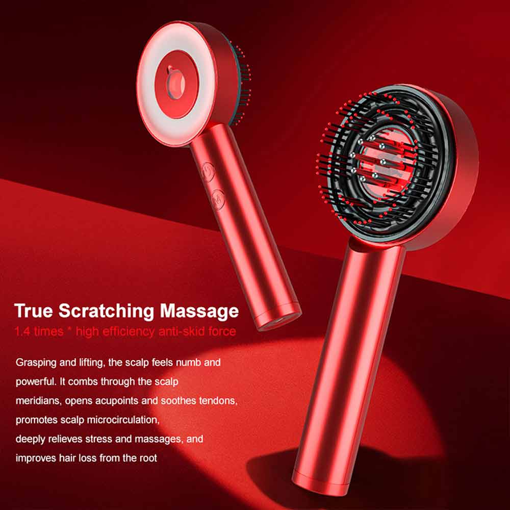 Massage Scalp Hair Comb Red Light Therapy Massage Brush Hair Growth Comb Massager