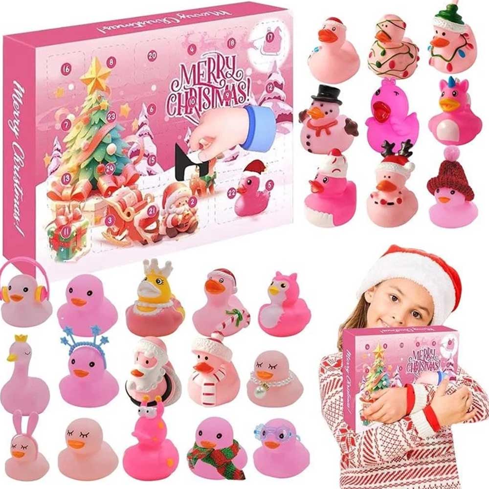 Pink Duck 2025 Christmas Advent Calendar - 24-Day Surprise Countdown to Christmas