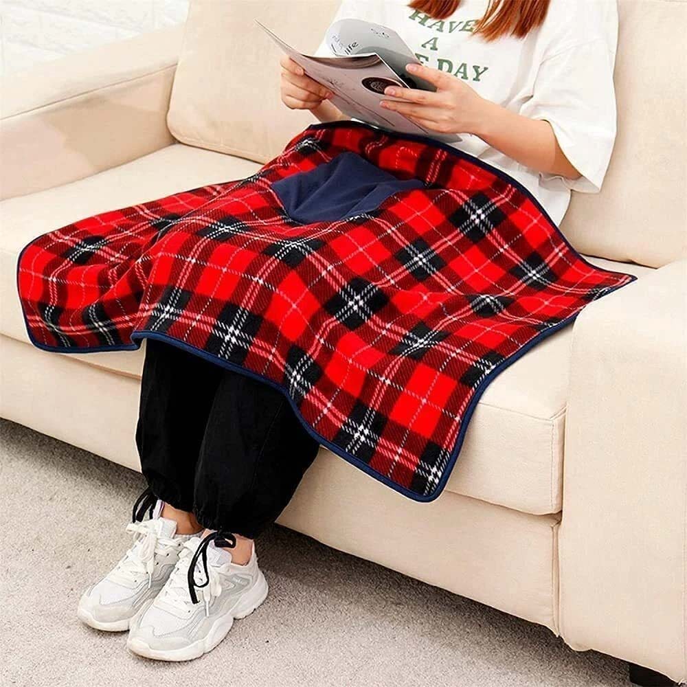 Electric Heated Throw Blanket - Washable Fleece Winter Warming with Timer & Switch