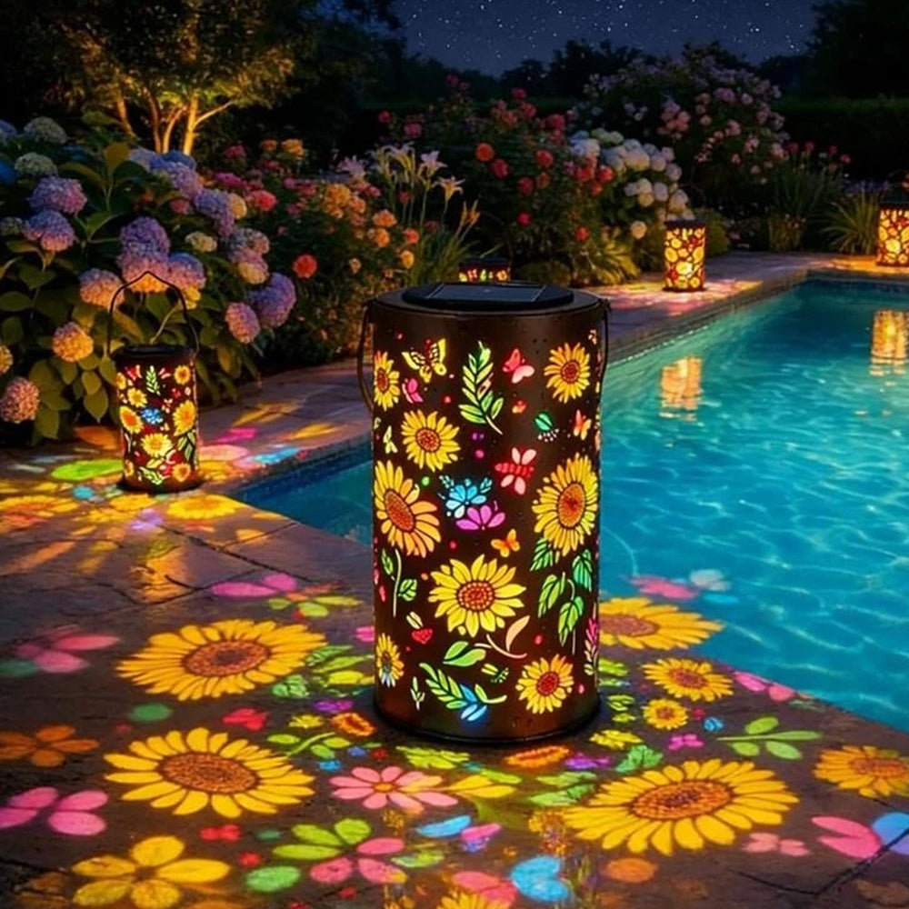 Sunflower Solar Lantern – Outdoor Waterproof Hanging Light for Garden, Yard & Patio