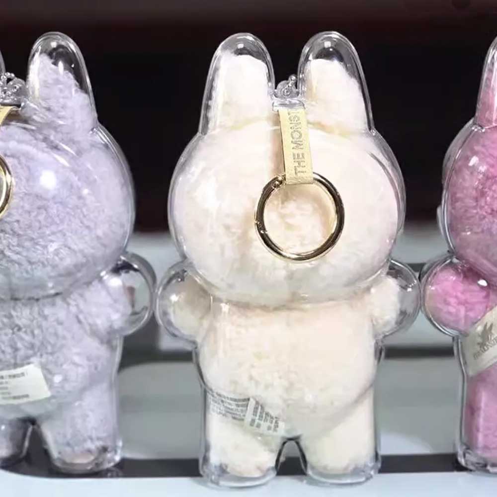 Transparent Protective Case For POP MART Labubu Plush Doll The Monsters Cover