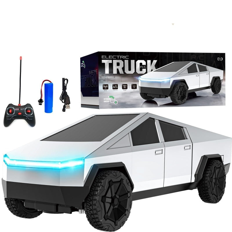 Rechargeable 1:24 Tesla Cyber Truck Remote Control Car Toy Gift For Kids Gifts-White
