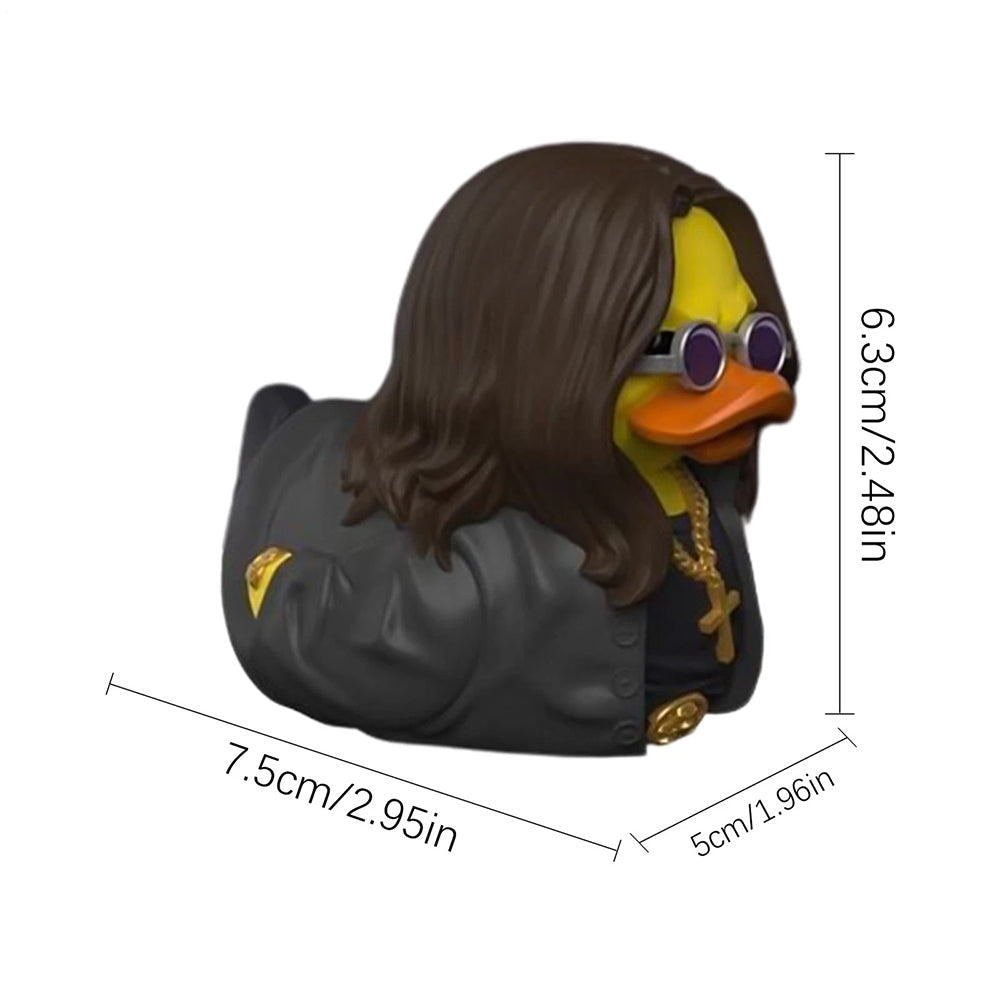 Mini Resin Duck Statue OSBOURNE Collectible Duck Figure JEEP 7.5x5x6.3cm