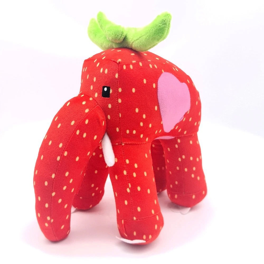 Steal a Brainrot Strawberry Elephant Plush Toy Cute Soft Stuffed Animal Doll for Collectors