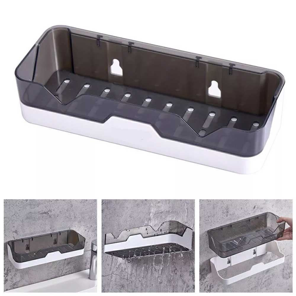 Self Adhesive Bathroom Shower Caddy Shelf Rack Storage Organiser & Wall Sticker