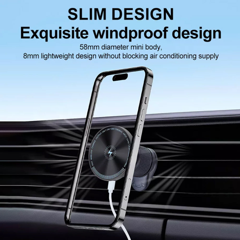 Magnetic Wireless Car Charger Mount Holder Car Mount Phone Holder for iPhone 15