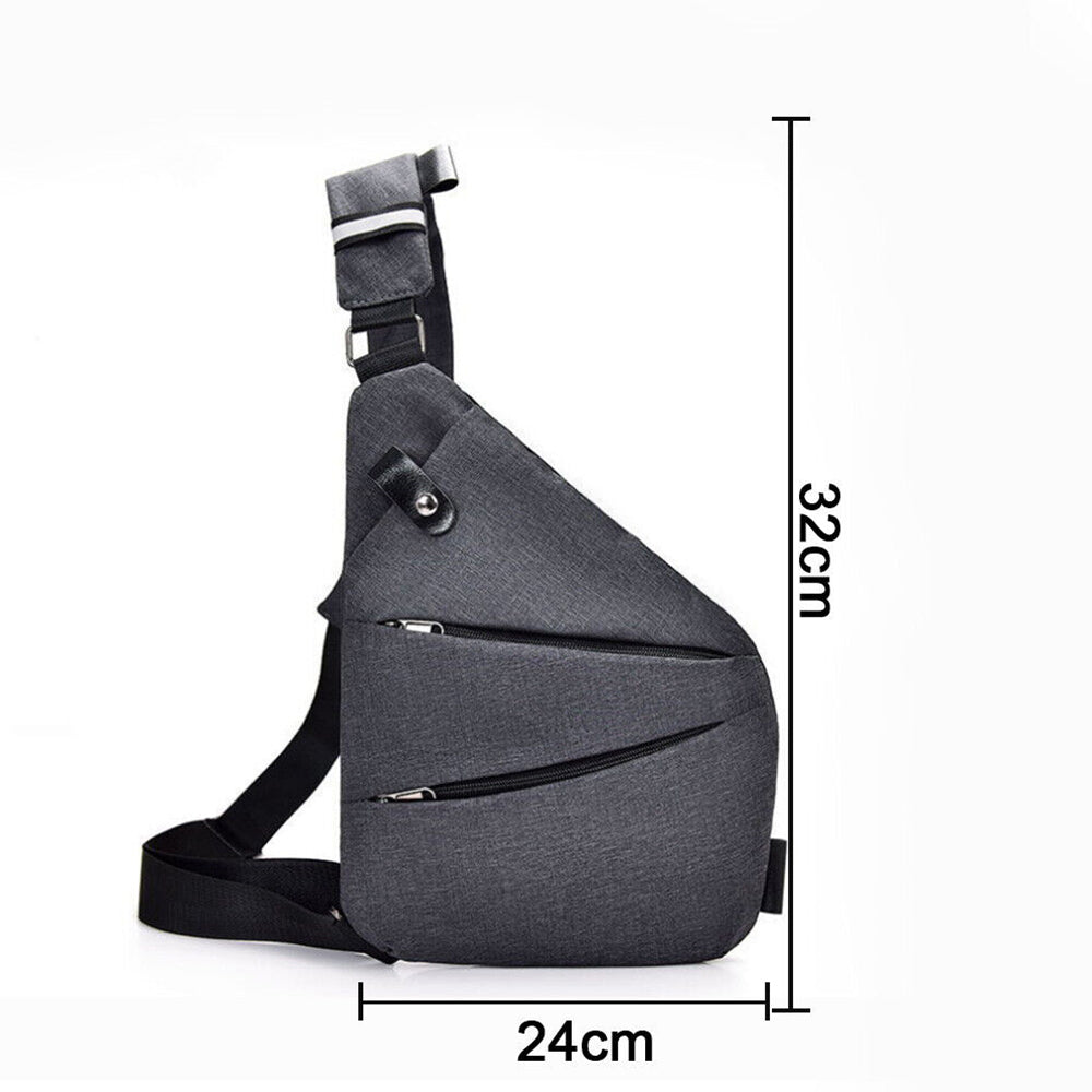 MensWaterproof Bag Personal Anti Theft Shoulder Pocket Portable Chest BagsTravel