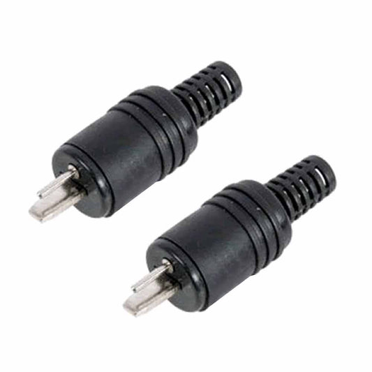 2-Pin DIN Hi-Fi Speaker Plug – Audio Connector Pack of 2 with Screw Connections
