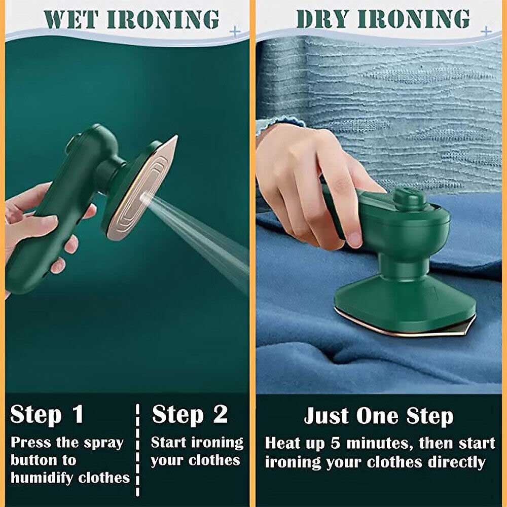 Portable Micro Steam Iron Mini Garment Steamer Handheld Clothes Ironing Machine