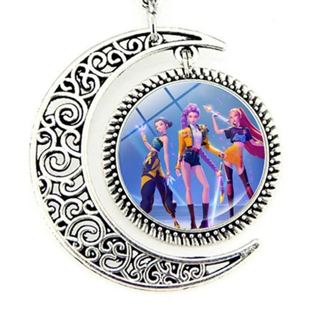 KPop Demon Hunters Necklace Pendant - Sweater Chain Gothic Collar Accessory for Fans