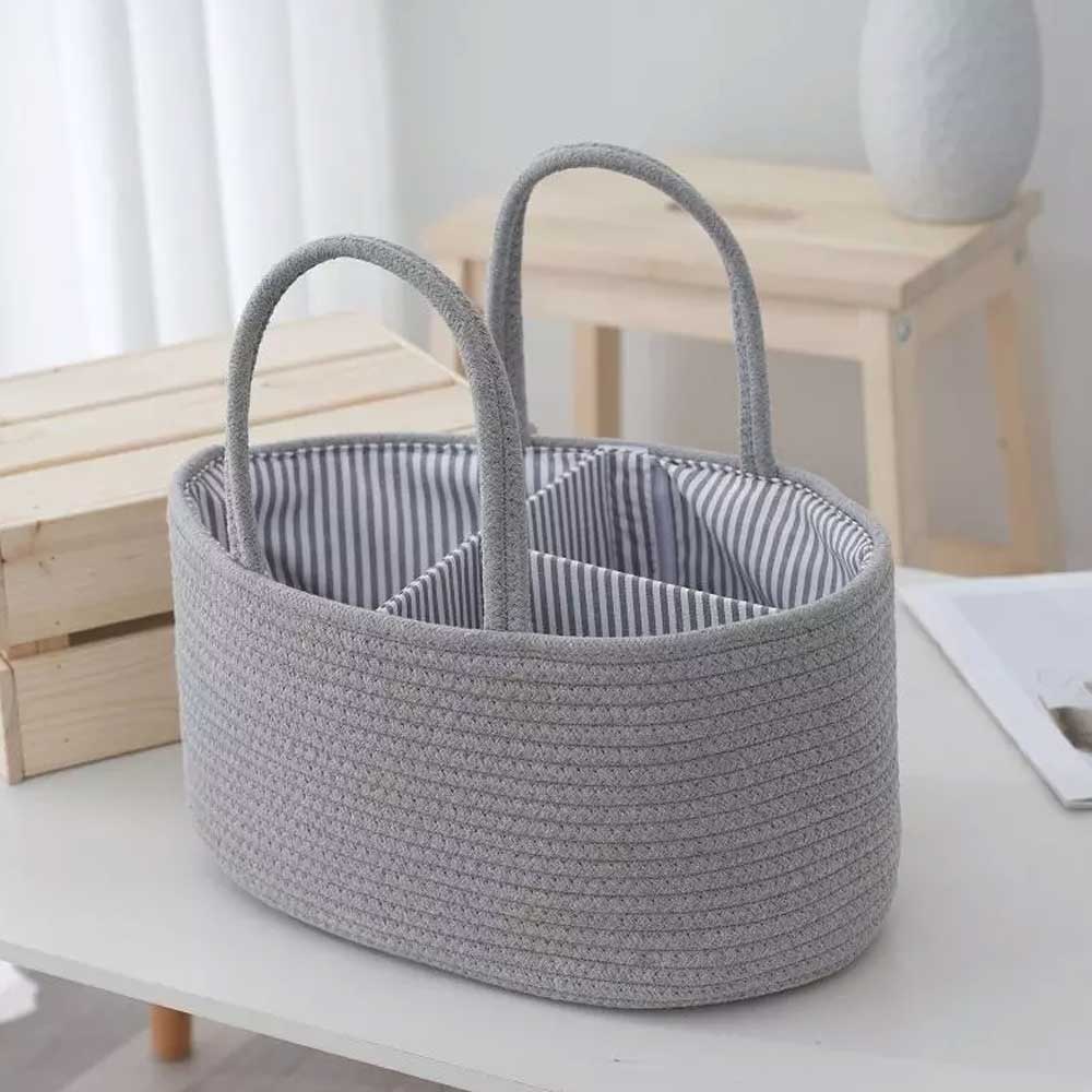 Nappy Caddy,Baby Diaper Caddy Organiser, Portable Nursery Storage Basket