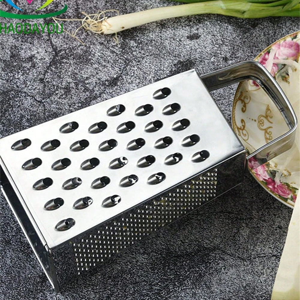 4 Sided Box Cheese Grater Stainless Steel 8 Inch Kitchen Vegetable Slicer Cutter
