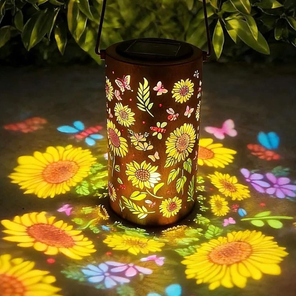 Sunflower Solar Lantern – Outdoor Waterproof Hanging Light for Garden, Yard & Patio