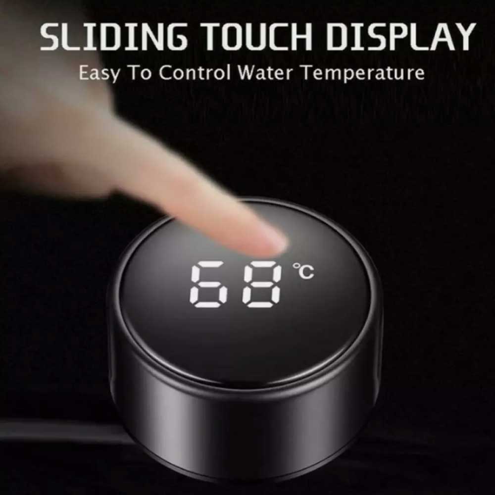 Stainless Steel Vacuum Cup Smart Insulated Mug Thermos Bottle LED Display 500ml