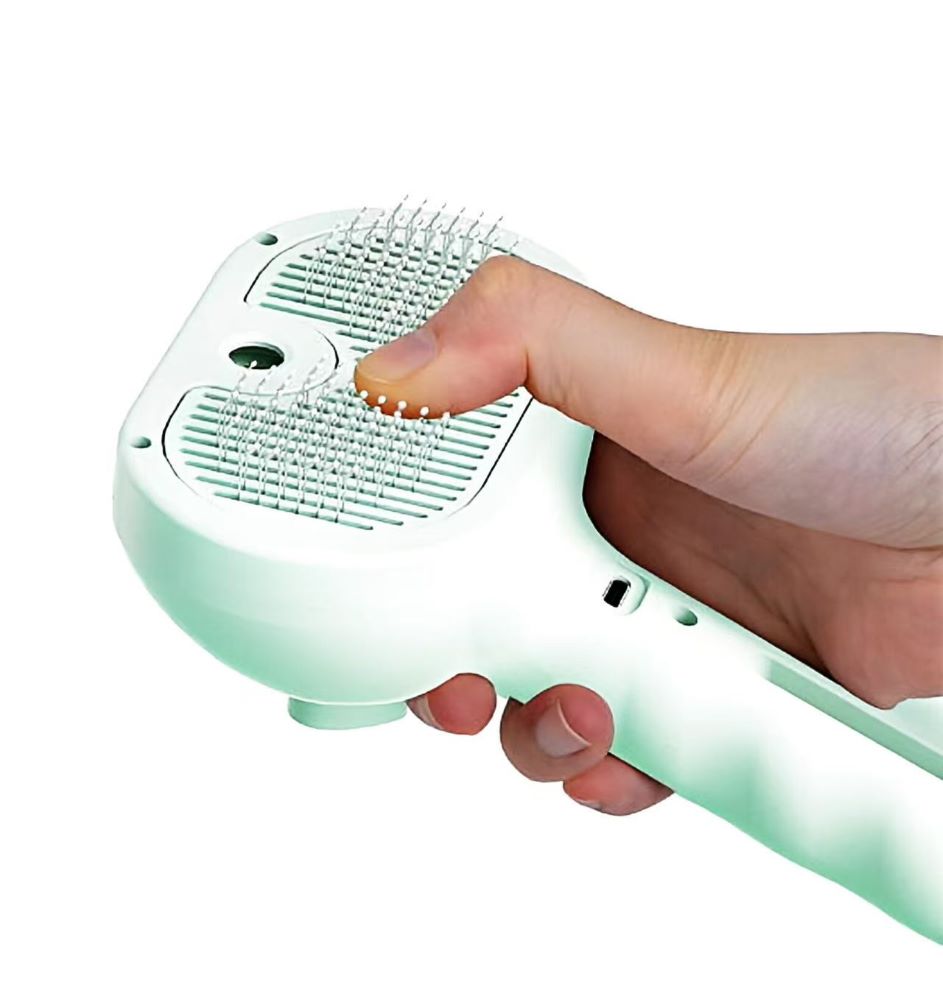 Pet Grooming Spray Brush – Anti-Shedding Pin Comb for Dogs & Cats