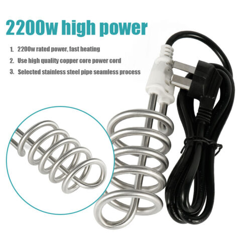 Travel Hot water immersion heater Portable water heating system stainless steel