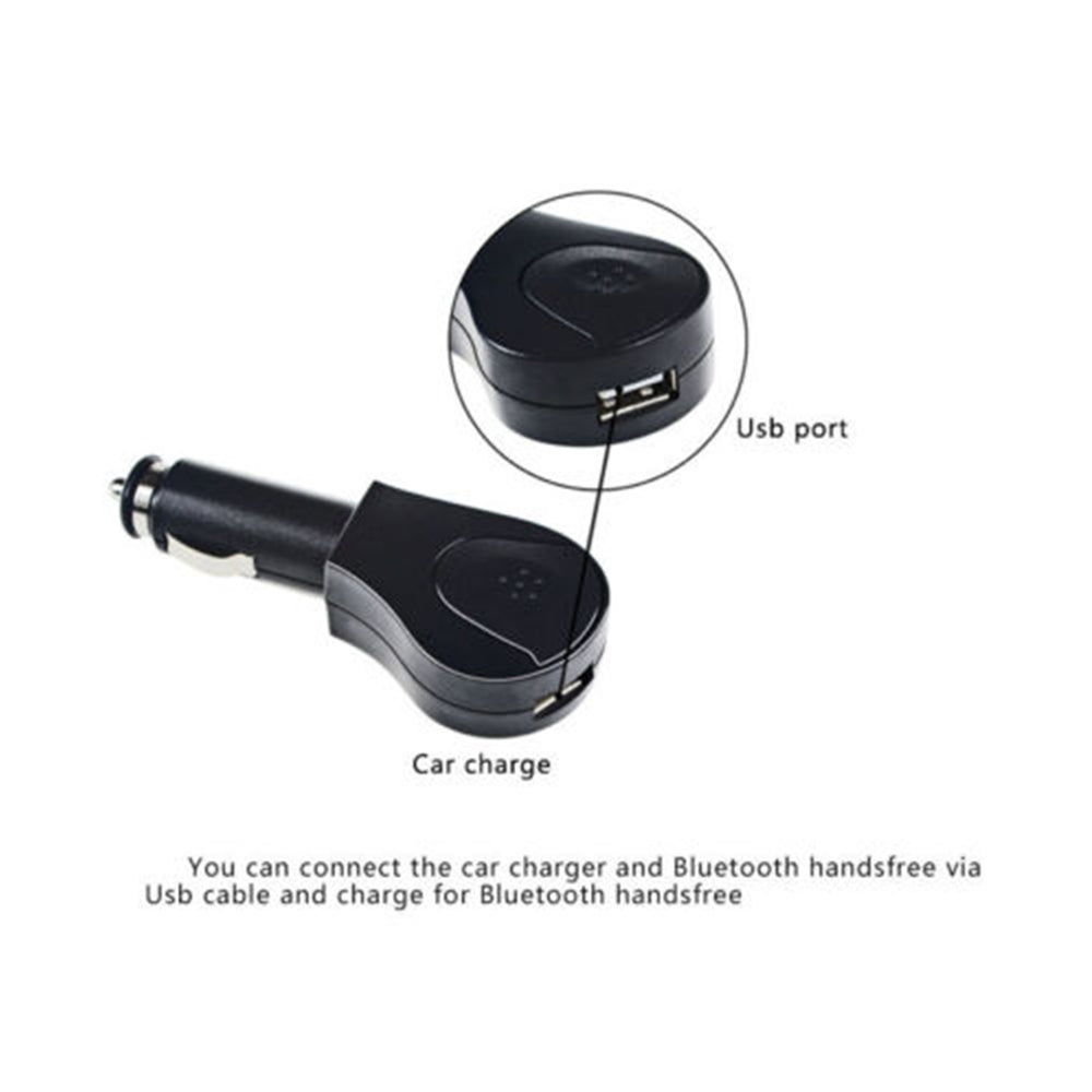 Sun Visor Clip Wireless Bluetooth Handsfree Speaker Phone MP3 Player Car Charger