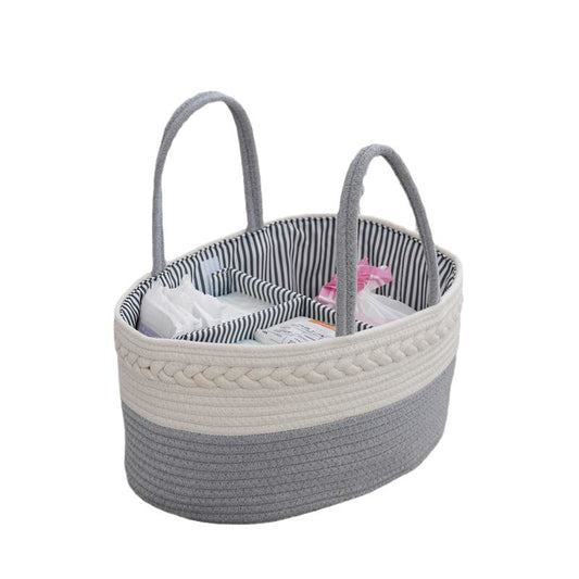 Nappy Caddy,Baby Diaper Caddy Organiser, Portable Nursery Storage Basket