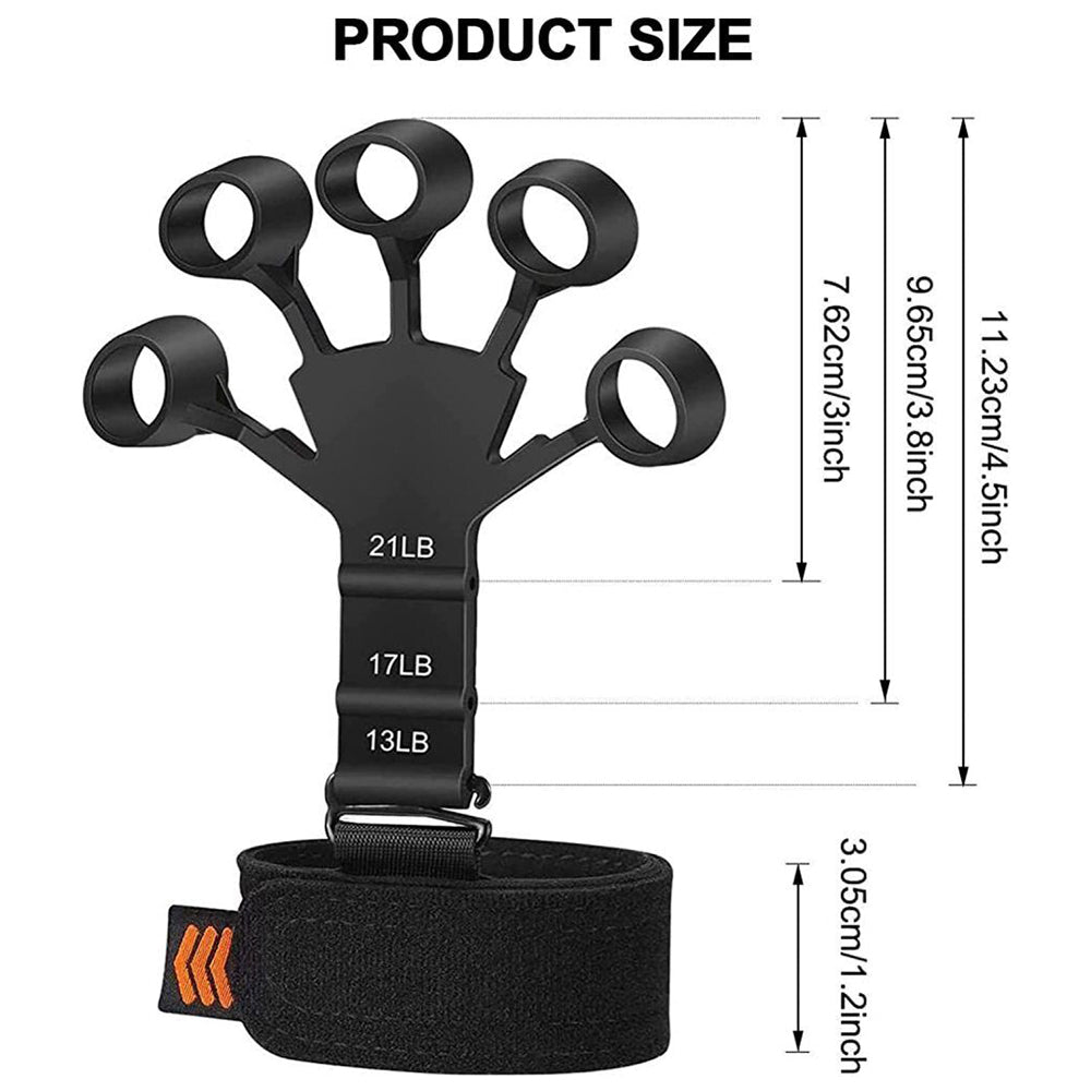 Finger Exerciser Strength Gripper Forearm Trainer Hand Grip Strengthener Therapy