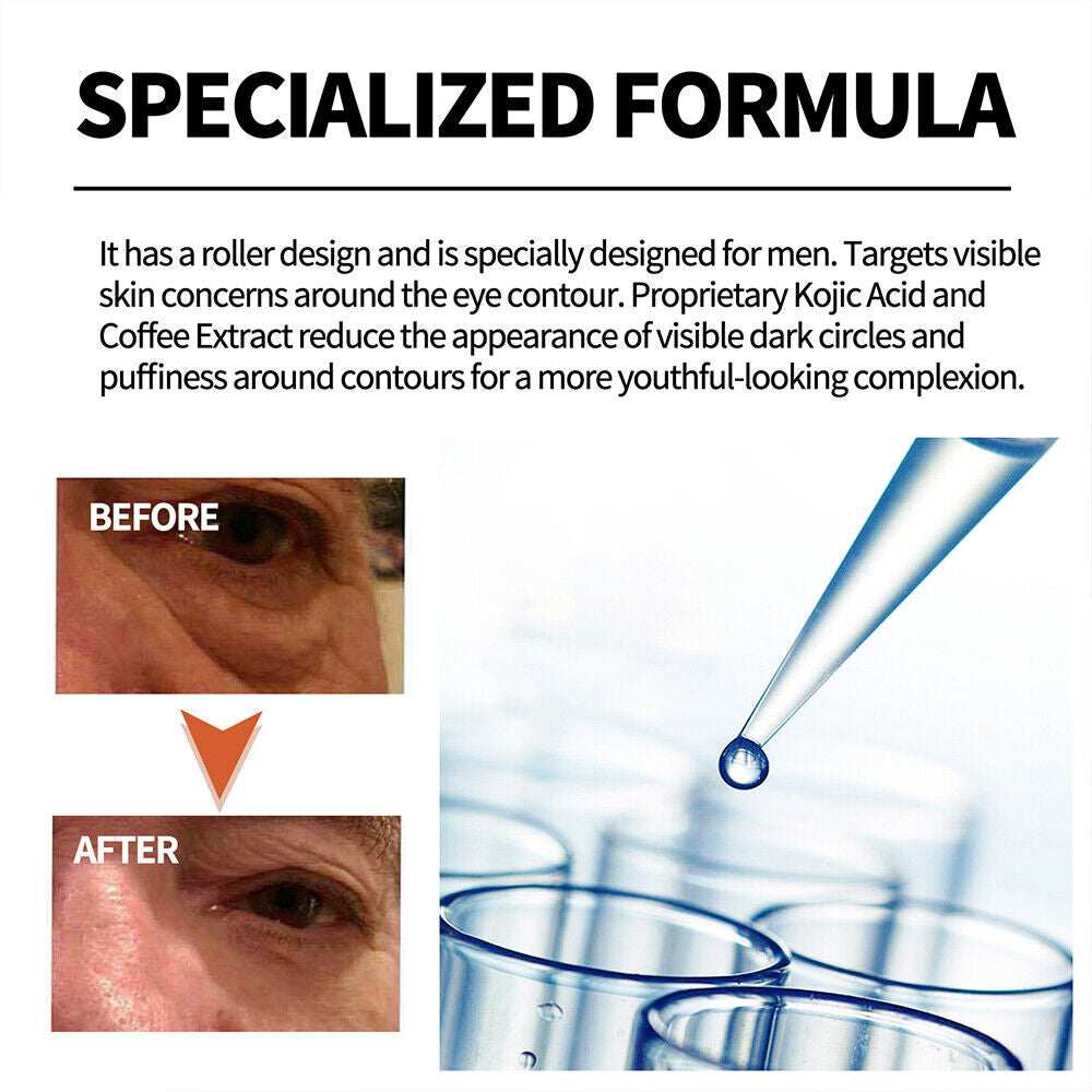 Men's Eye Cream Instant Remove Eye Bags Dark Circles Anti Wrinkle Depuffing Firm