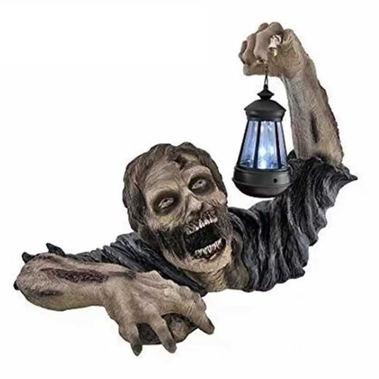 Ground Breaking Zombie Skeleton Prop Lantern Garden Decor CG Book week Party