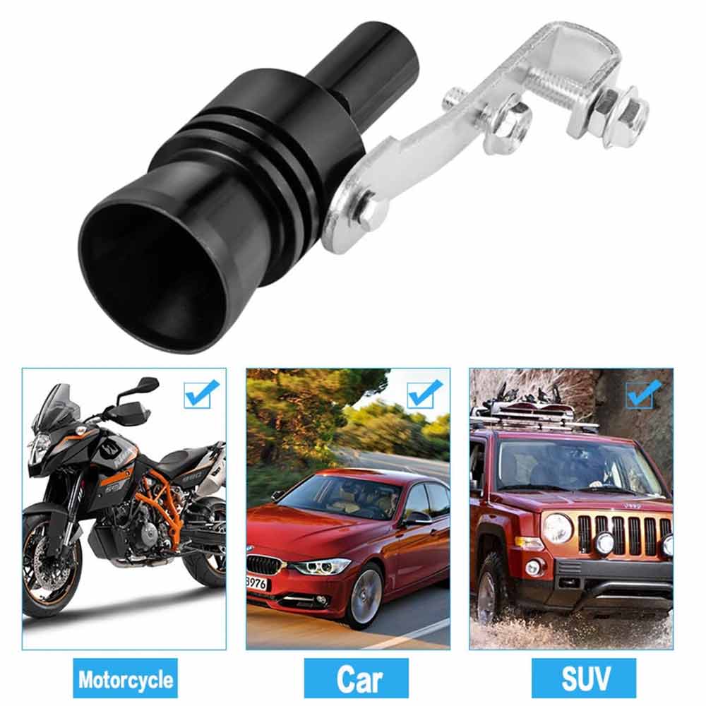 2-Pack XL Aluminum Car Turbo Sound Simulator Whistle – Roar Loud Exhaust Pipe Booster