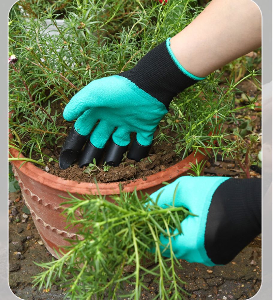 Gardening Gloves with Claws – Anti-Slip Waterproof Wear Resistant for Planting