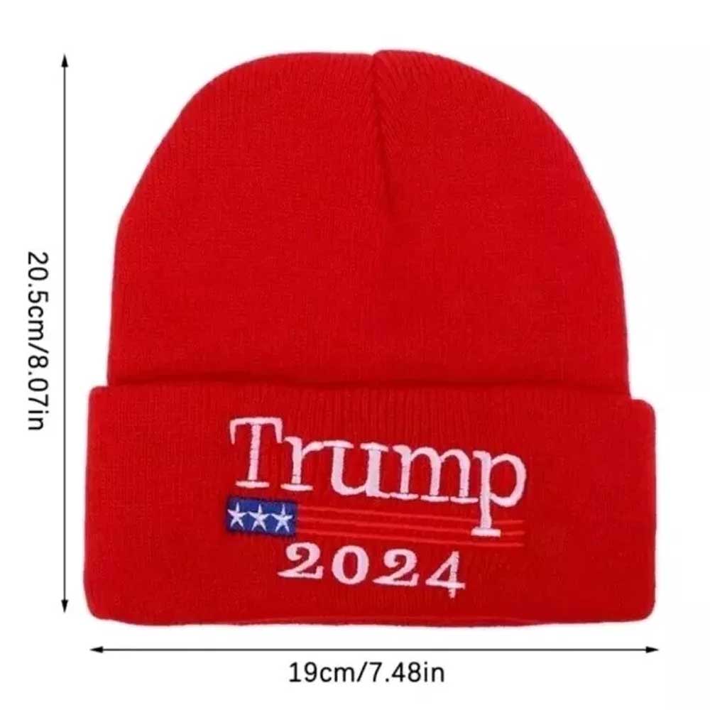 Red Hat MAGA Make America Great Beanie Trump/Vance 2024 Warm